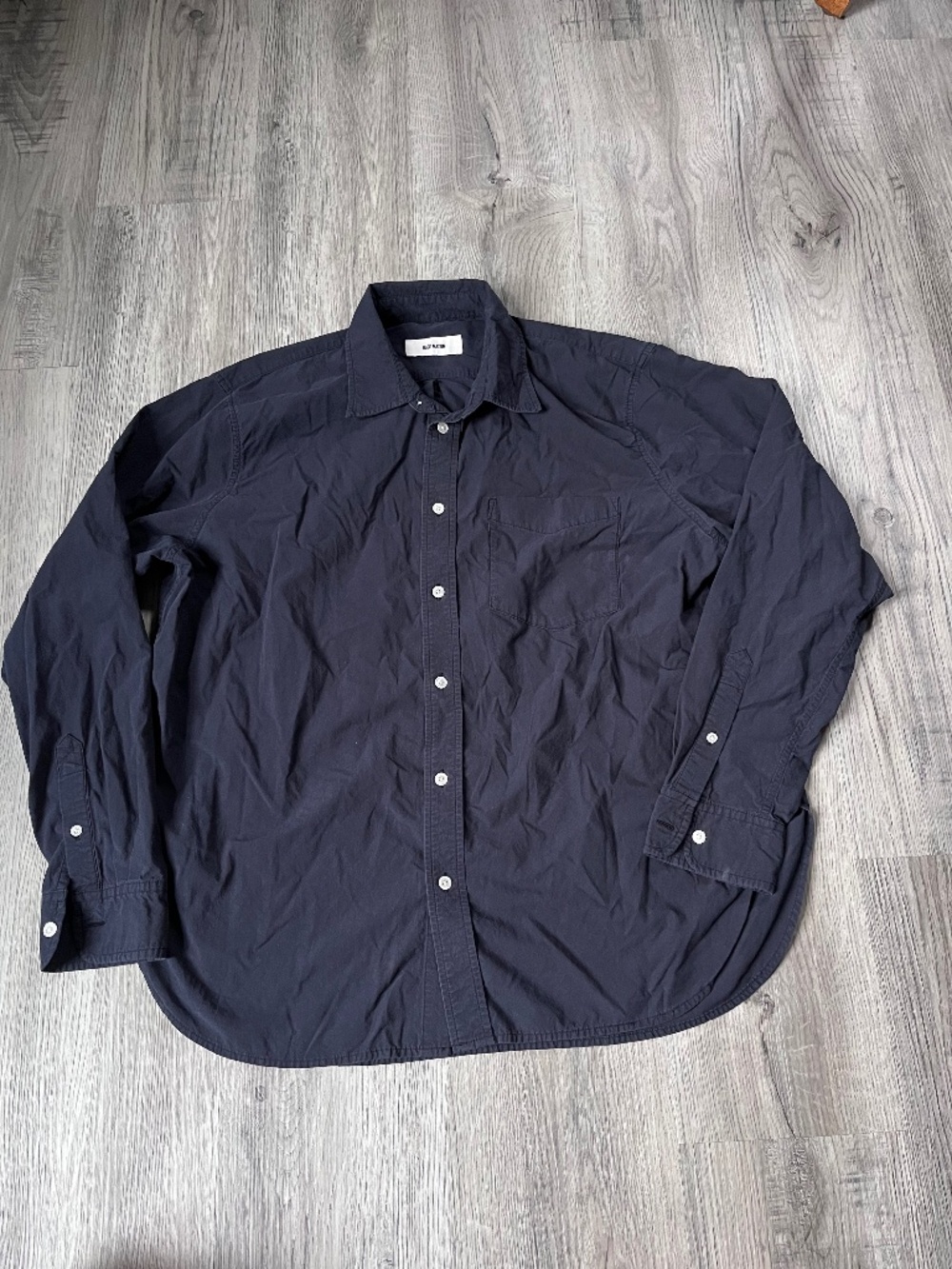Buck Mason Women's Mainstay Shirt washed black Cotton XL bw13116.319